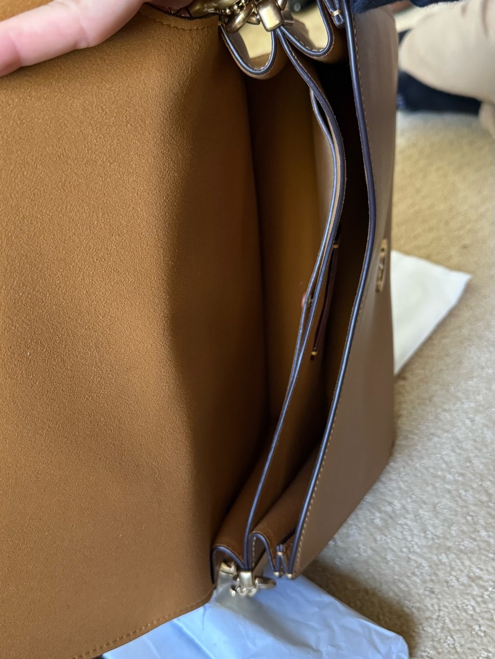 Coach Chain Tabby 30 Bag in Honey Brown - Picture 8 of 10